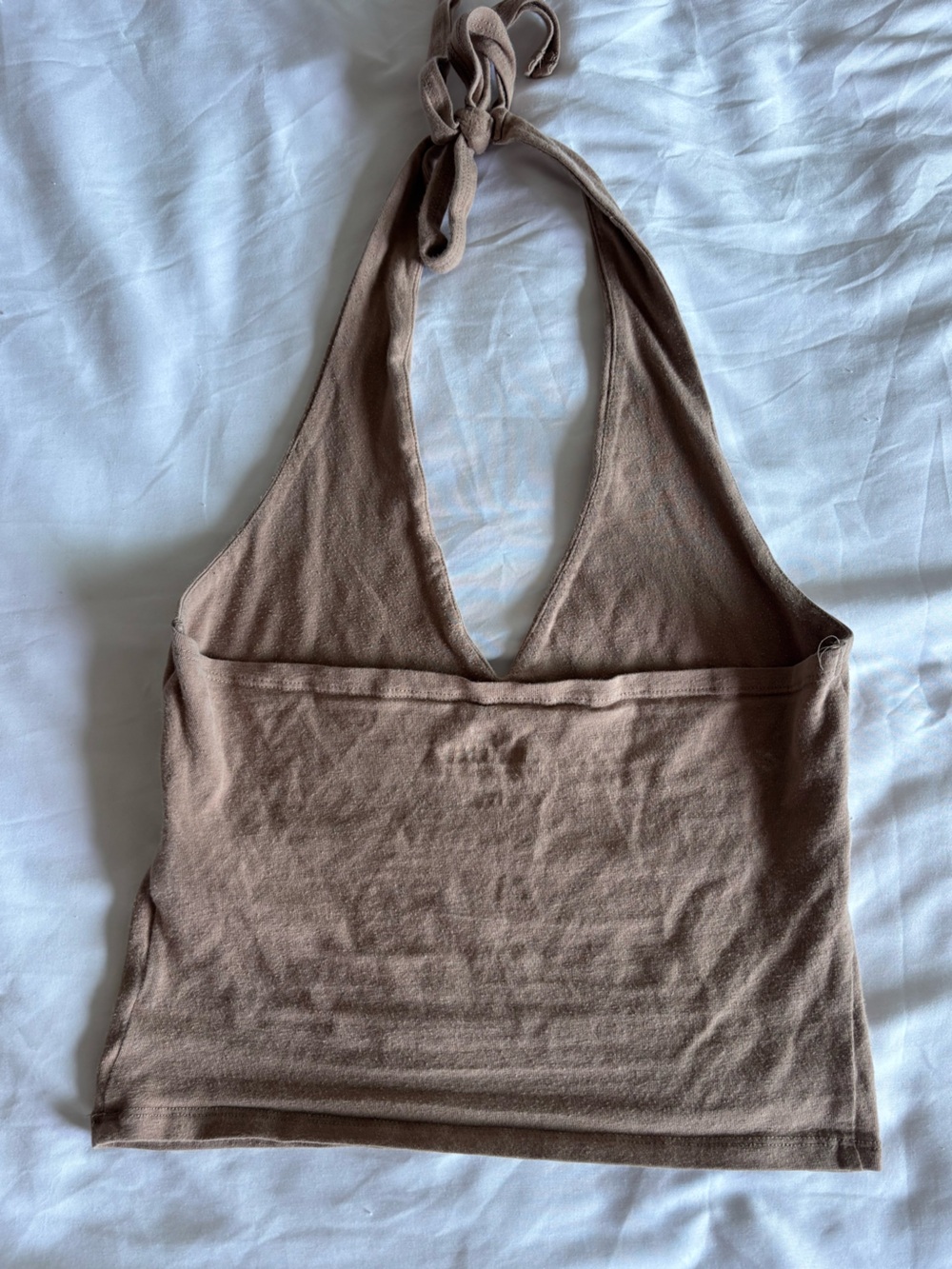 Hollister Brown Halter Crop Camisole